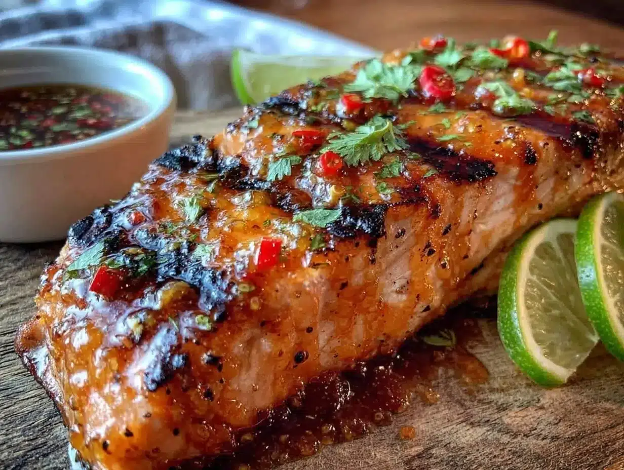 honey lime grilled salmon preparation steps