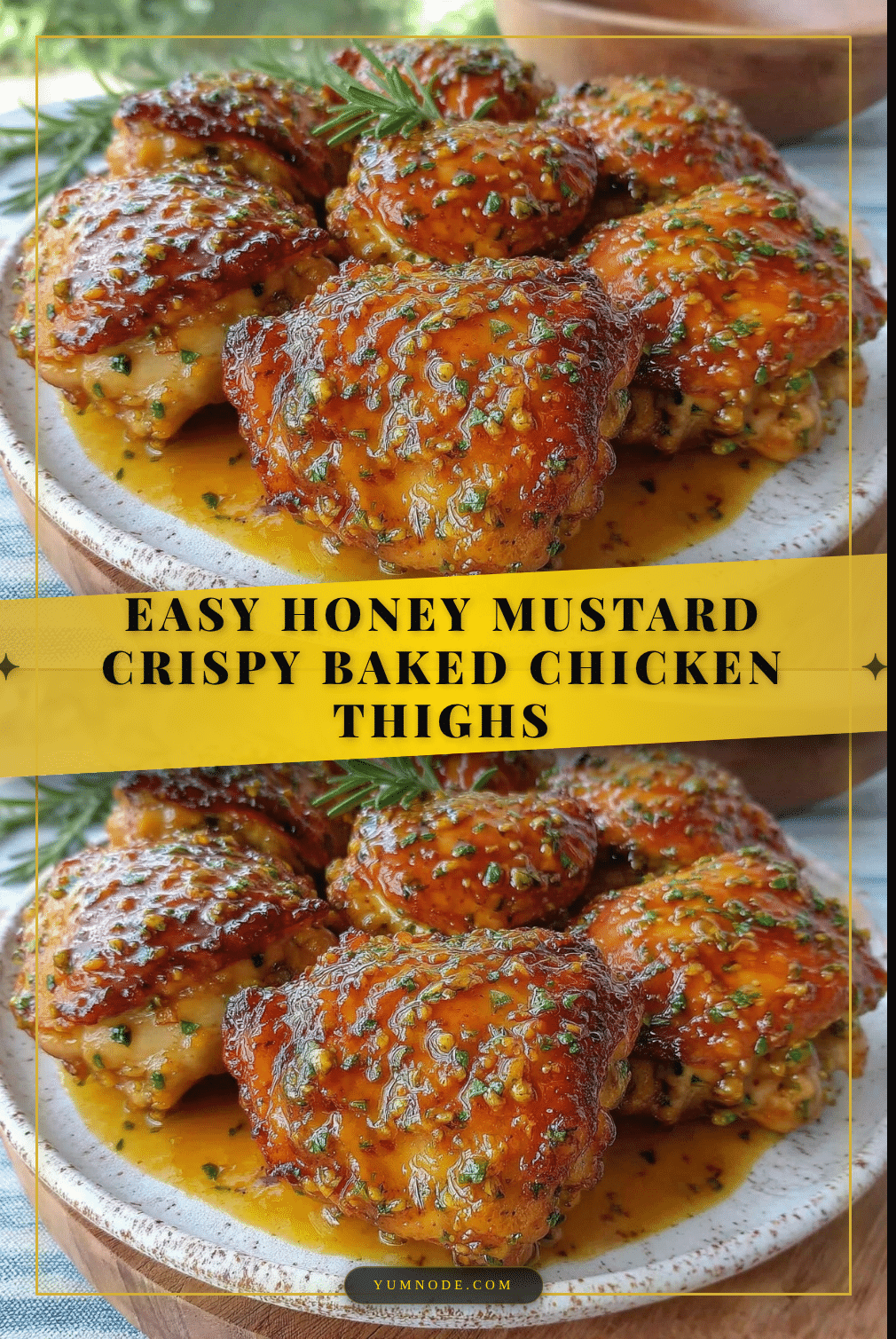 honey mustard baked chicken thighs recipe