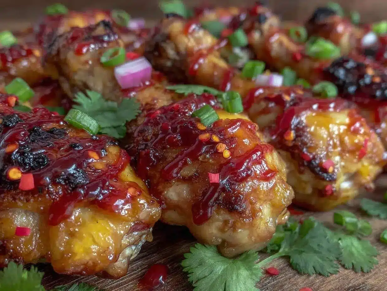 honey sriracha glazed drumsticks preparation steps
