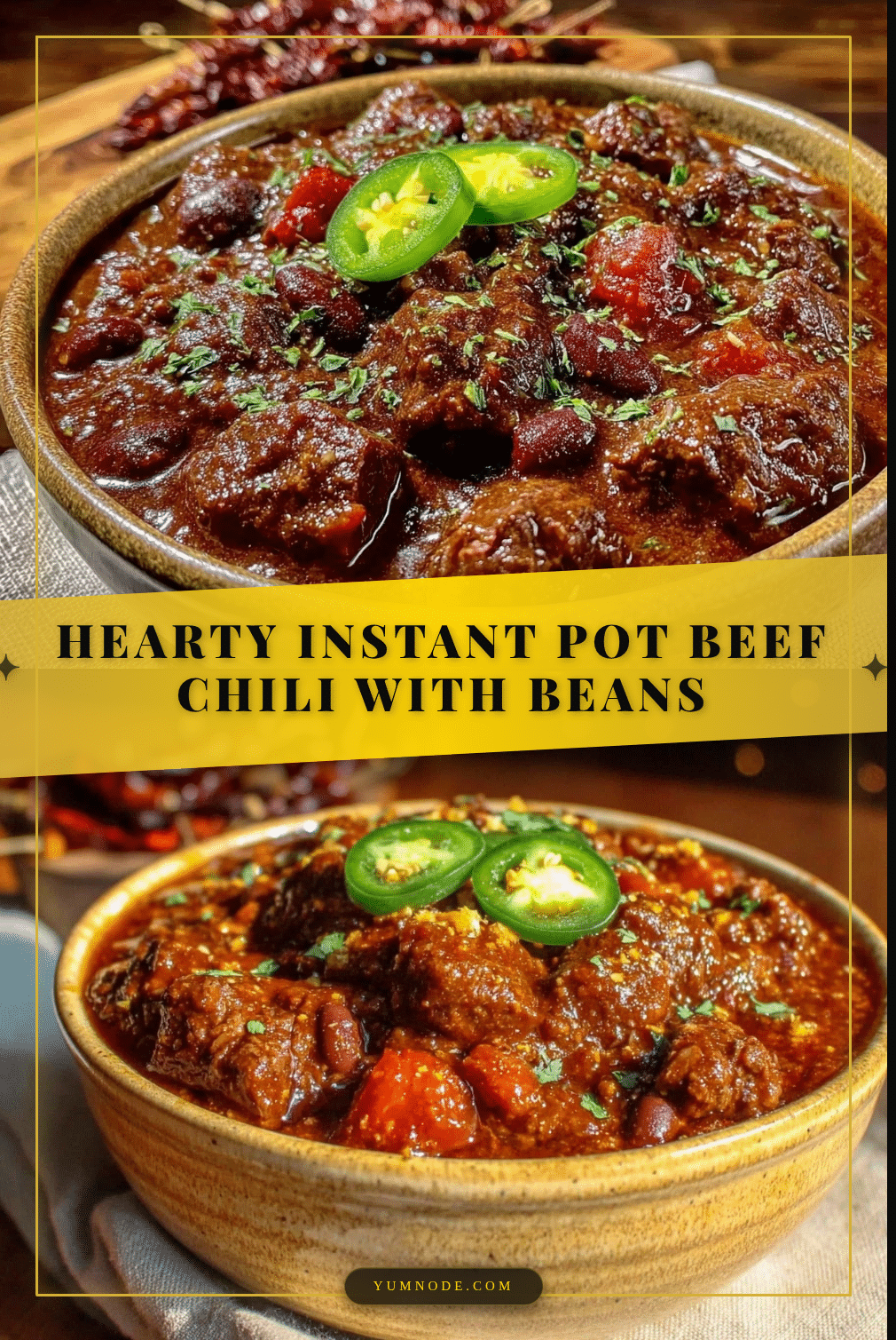 instant pot beef chili with beans recipe