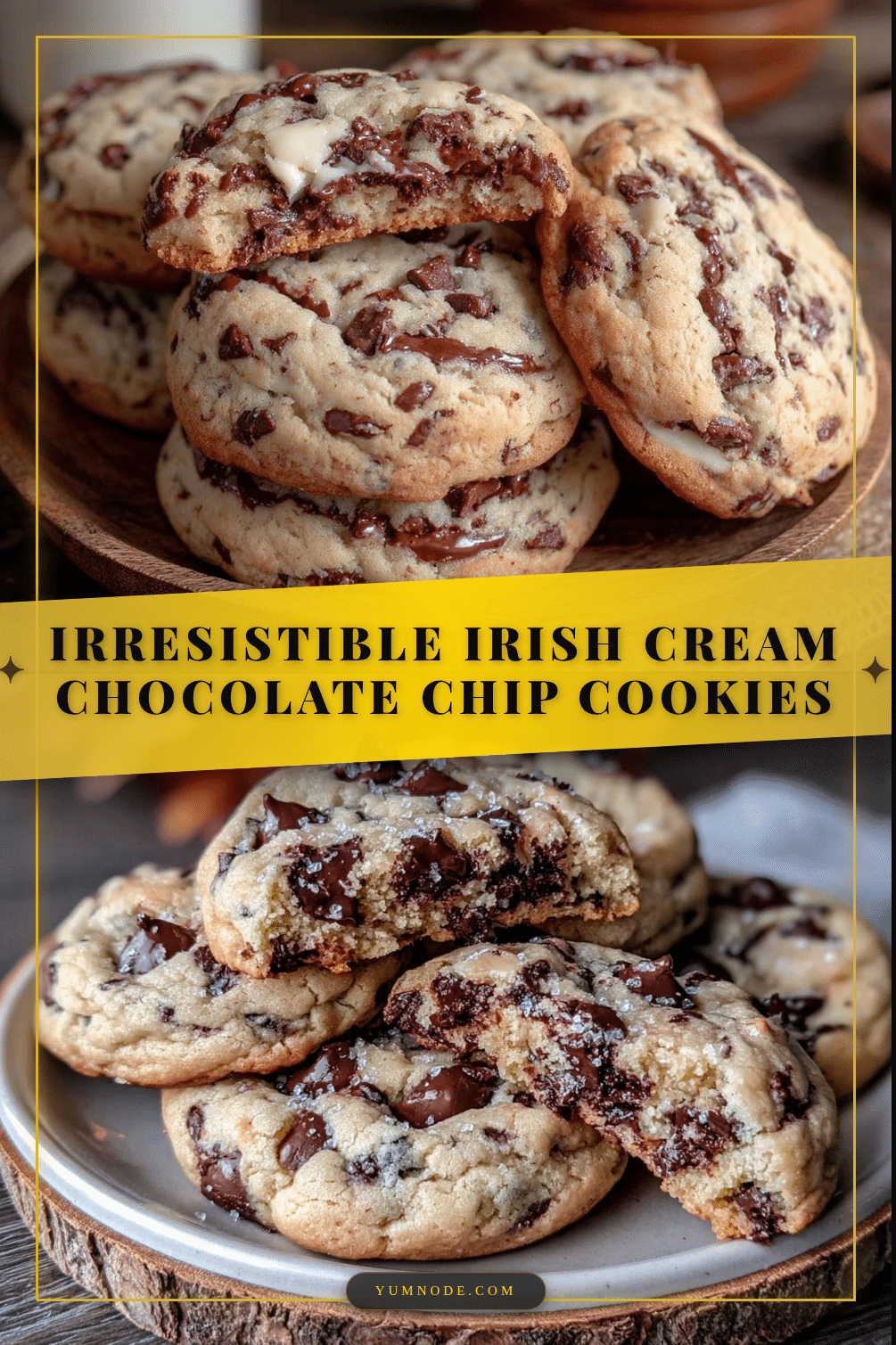 Irish Cream Chocolate Chip Cookies recipe