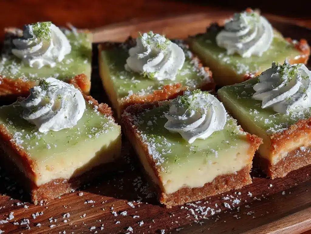 key lime pie bars - featured image