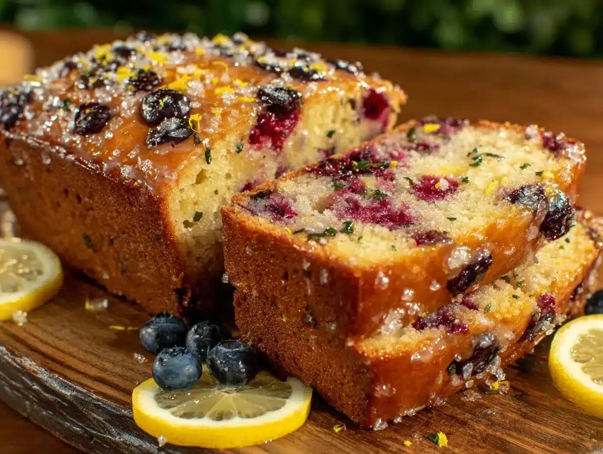lemon blueberry bread preparation steps