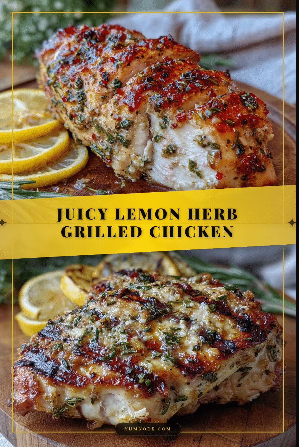 lemon herb grilled chicken breast recipe