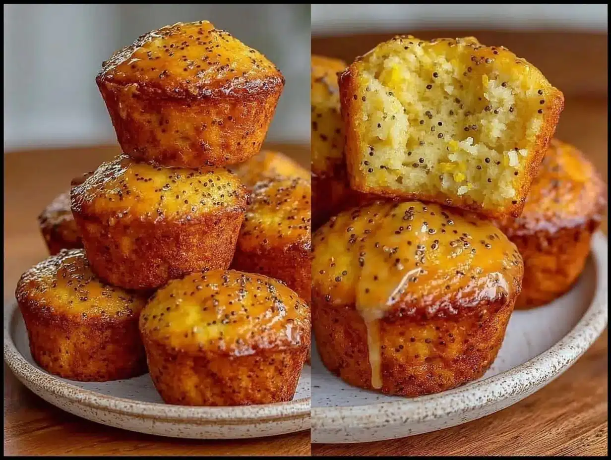 lemon poppy seed muffins preparation steps