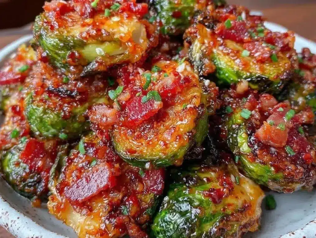 maple roasted brussels sprouts - featured image