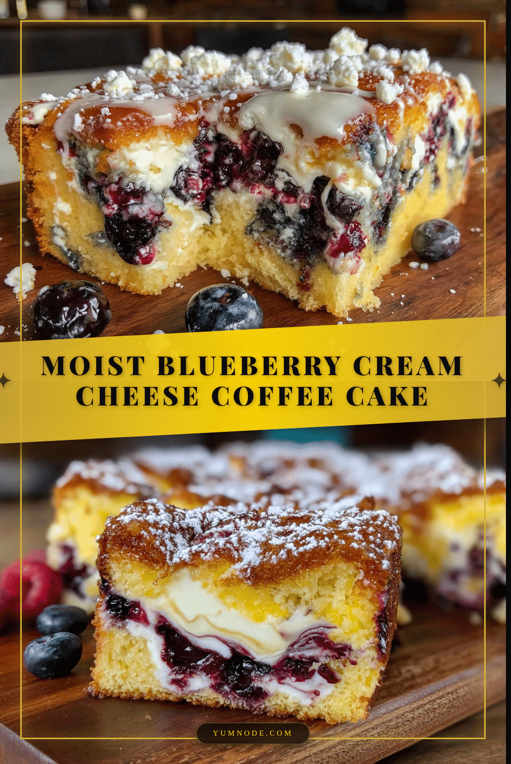 moist blueberry cream cheese coffee cake recipe