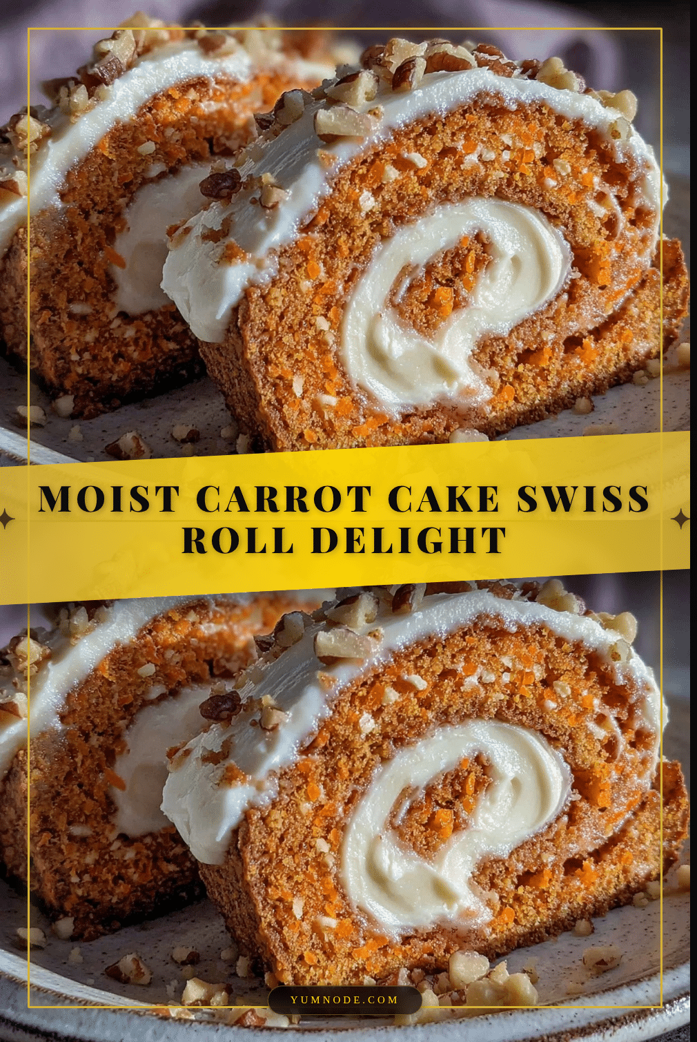 moist carrot cake swiss roll recipe