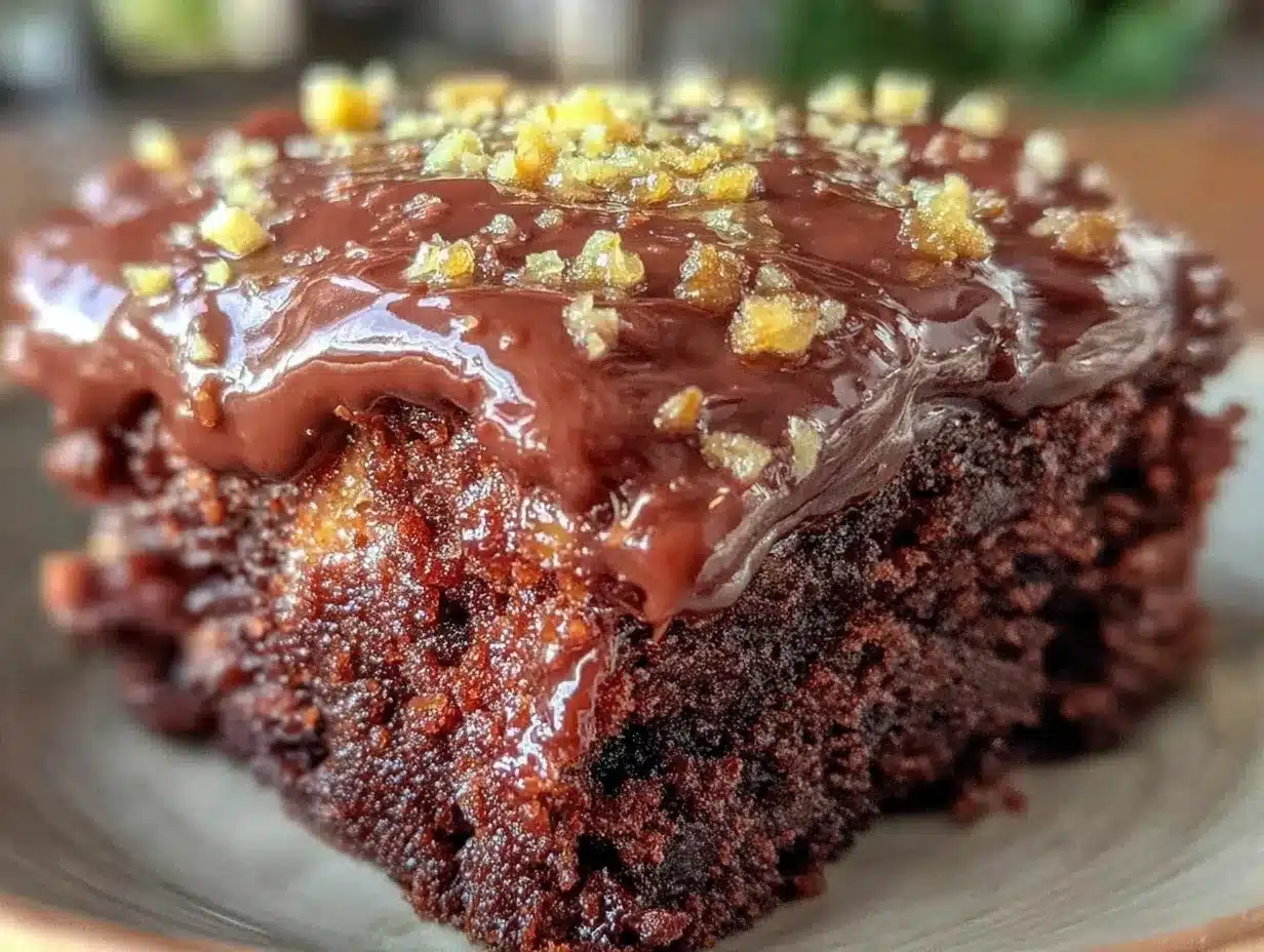 Moist Texas Sheet Cake Chocolate preparation steps