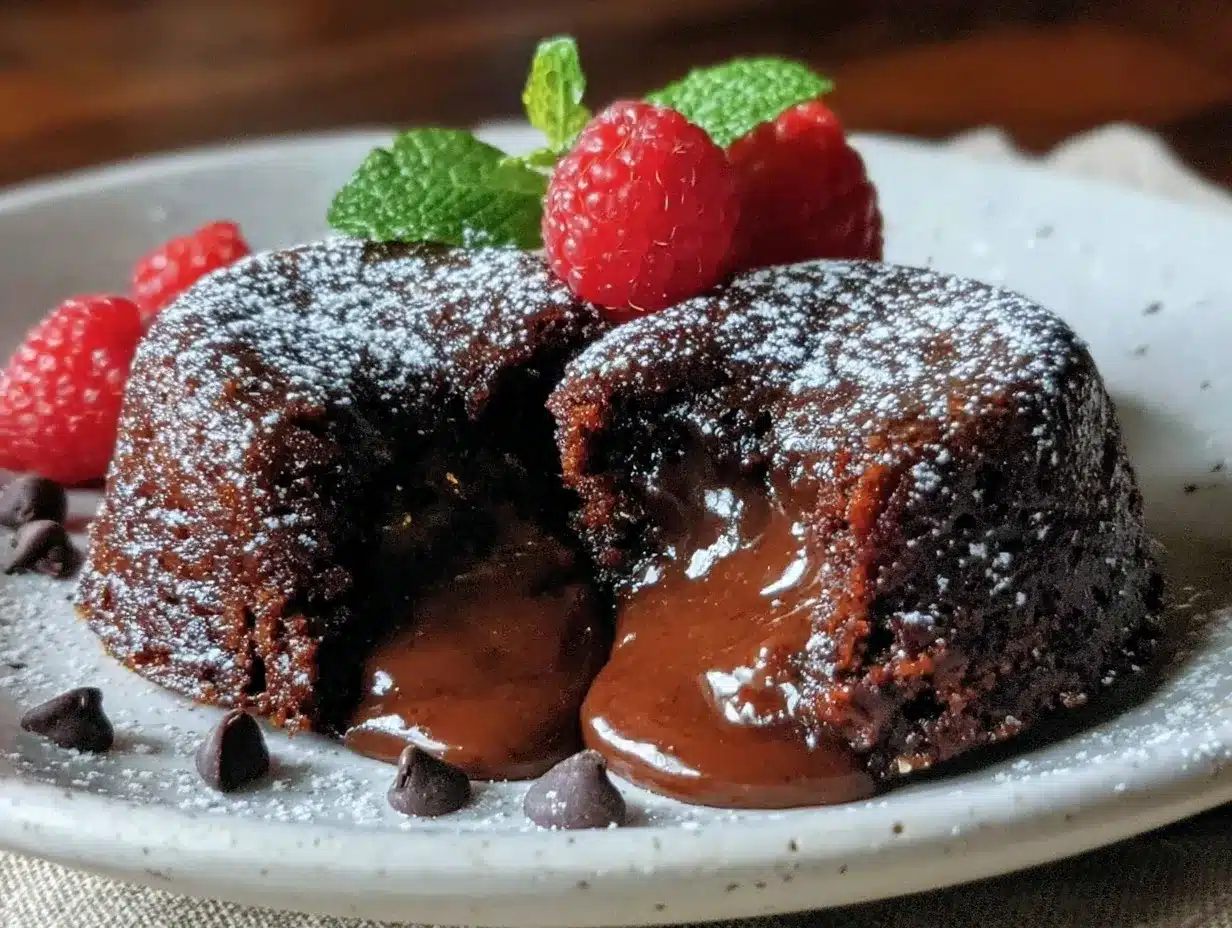 molten lava cakes for two preparation steps