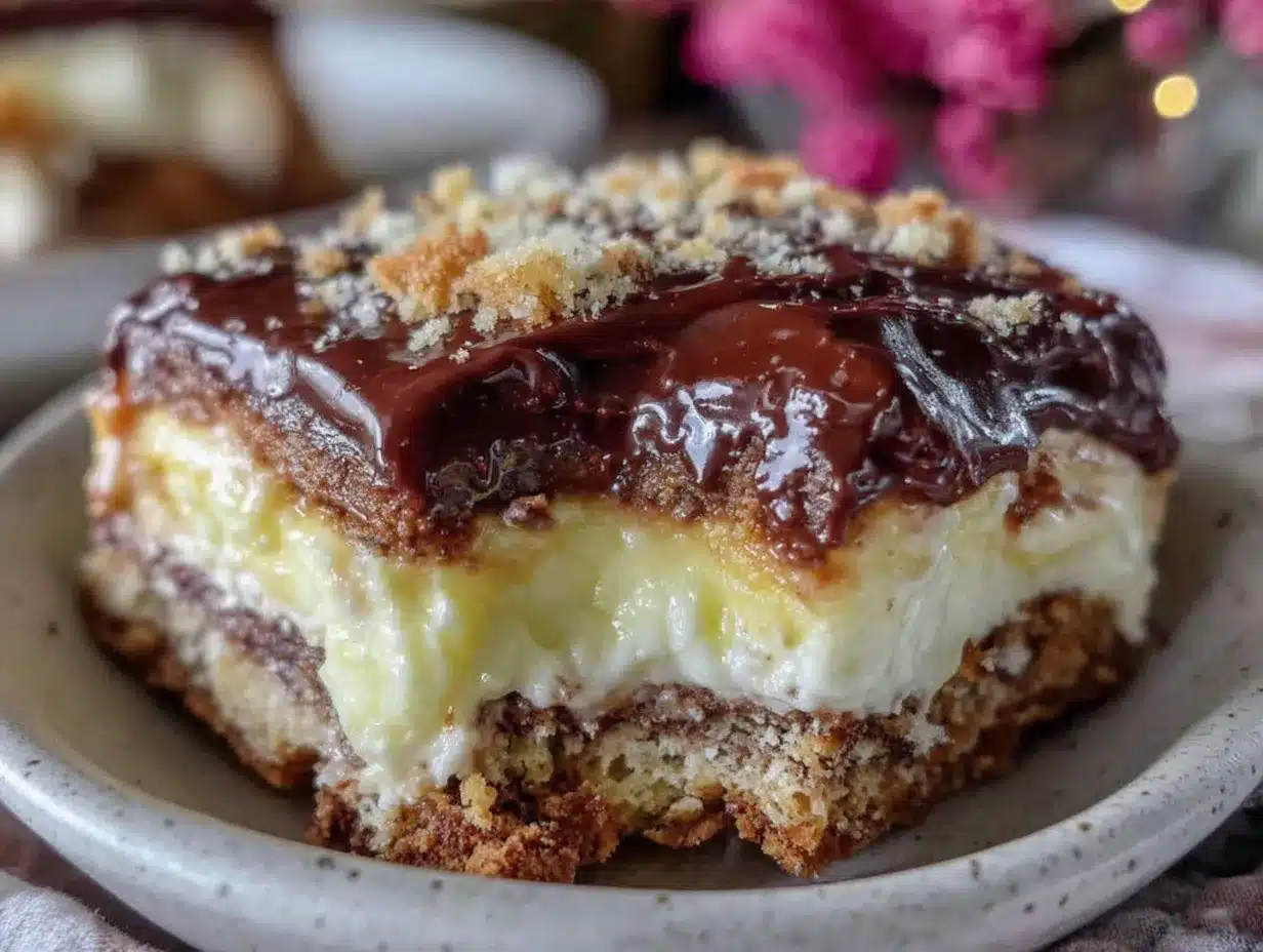 no bake chocolate eclair cake preparation steps