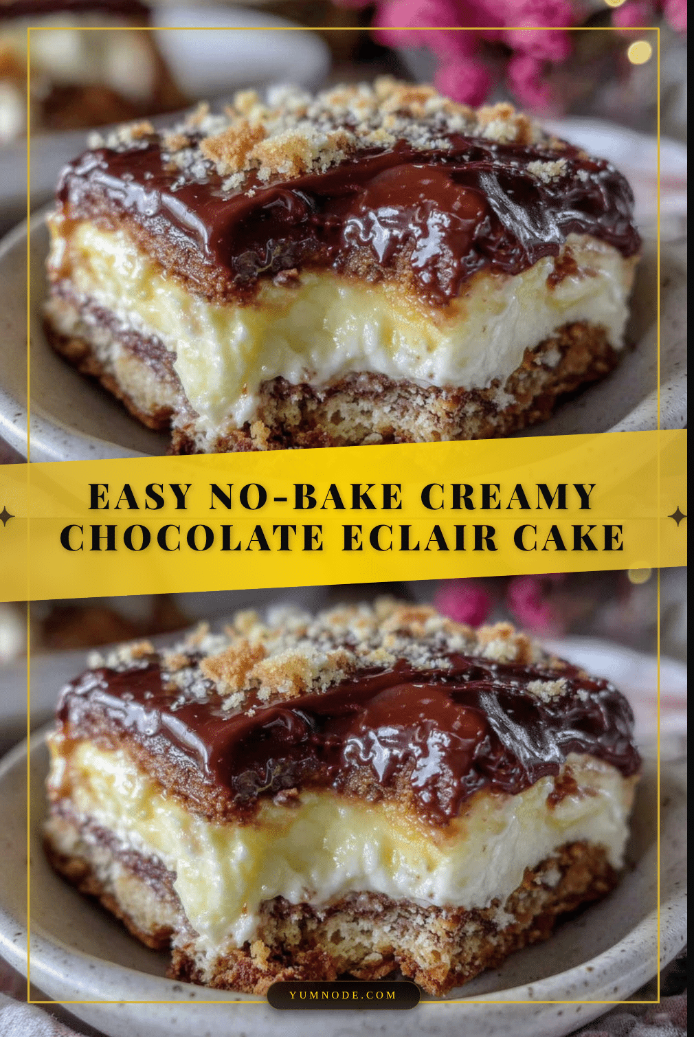 no bake chocolate eclair cake recipe