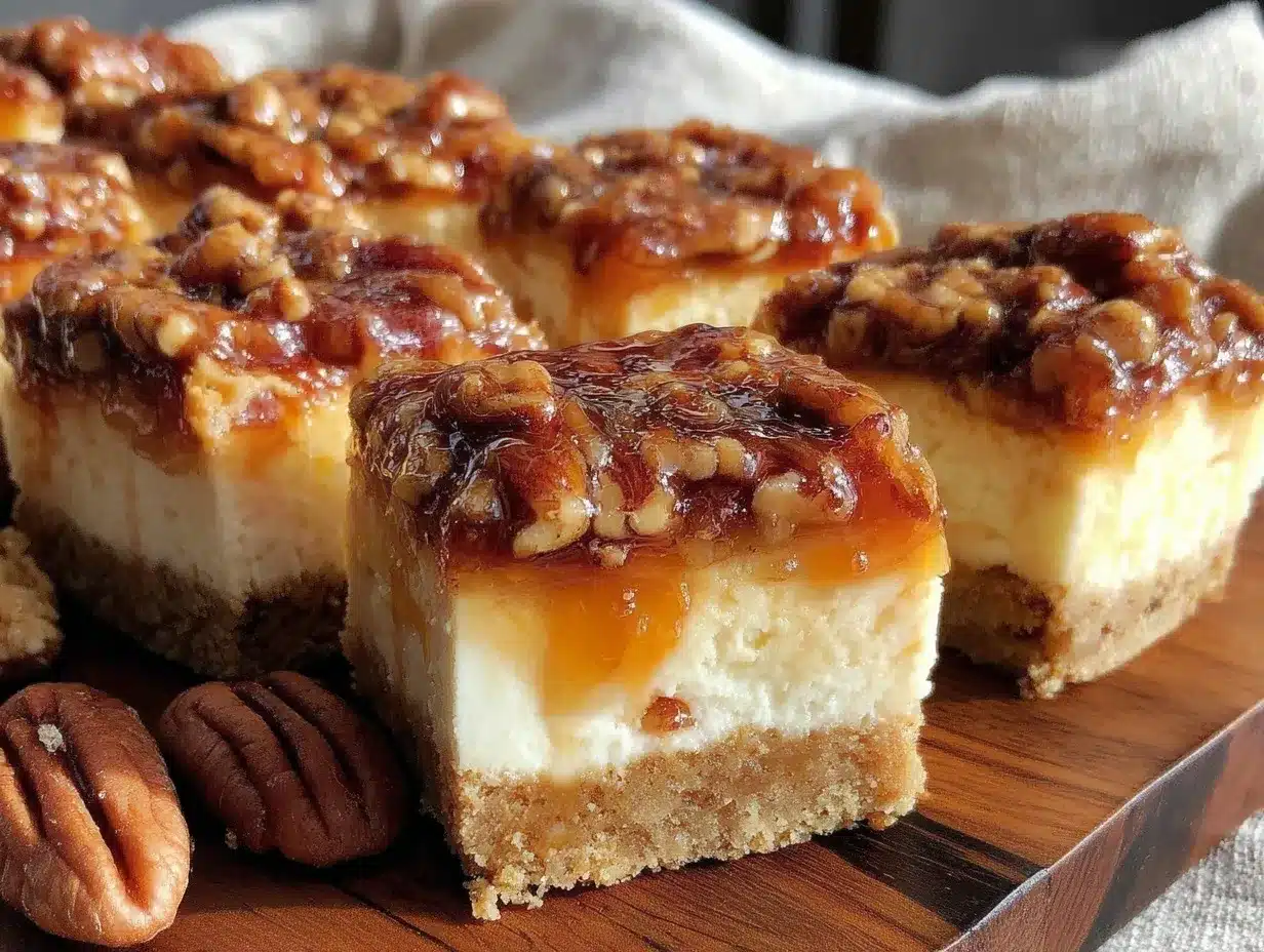 pecan pie cheesecake bars preparation steps
