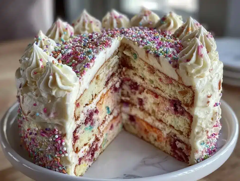 perfect funfetti cake - featured image