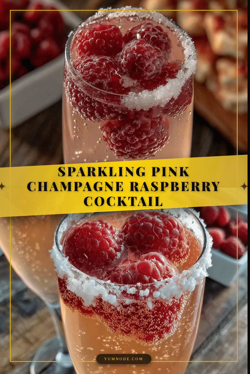 pink champagne cocktail recipe