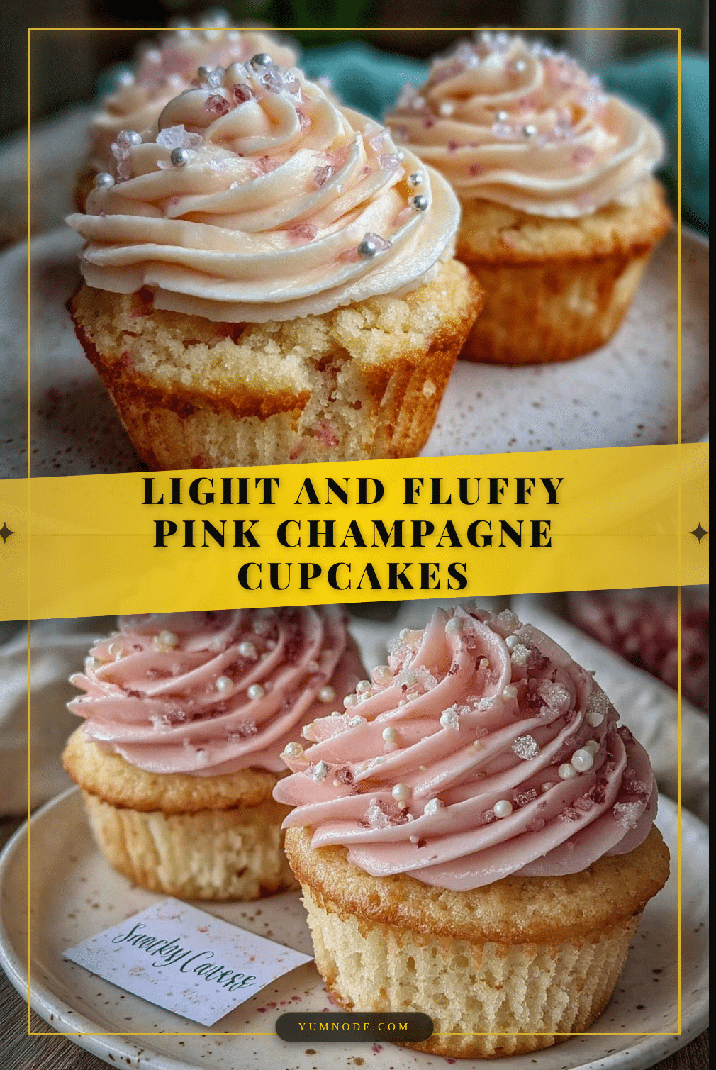pink champagne cupcakes recipe