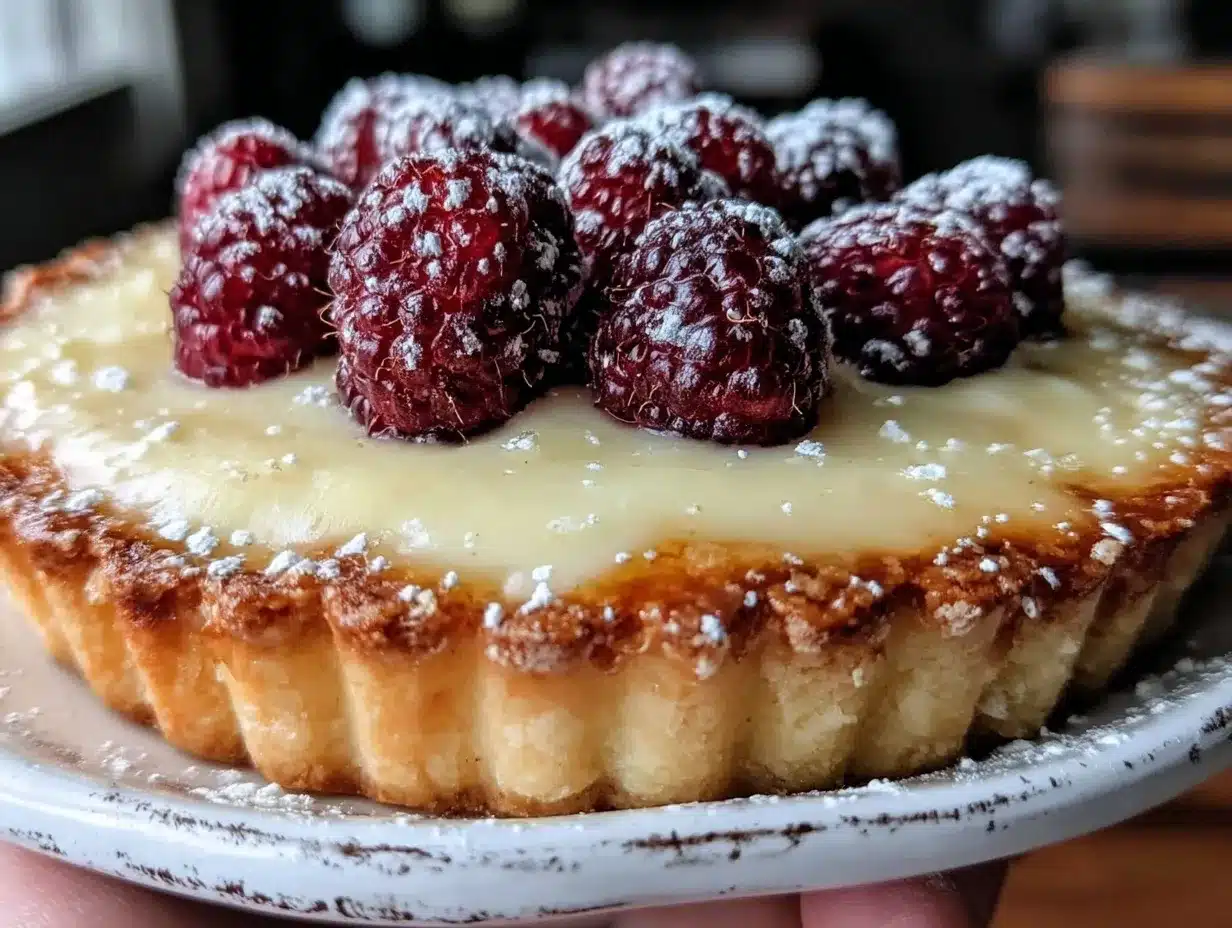 raspberry lemon cream tart preparation steps