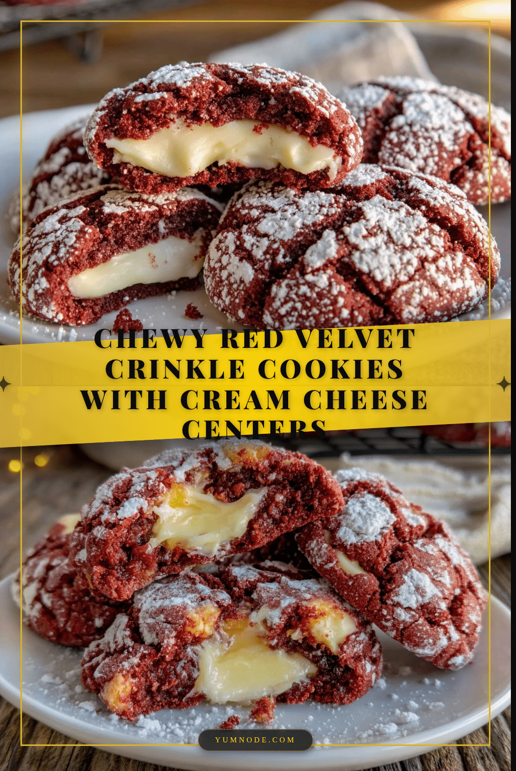 red velvet crinkle cookies recipe