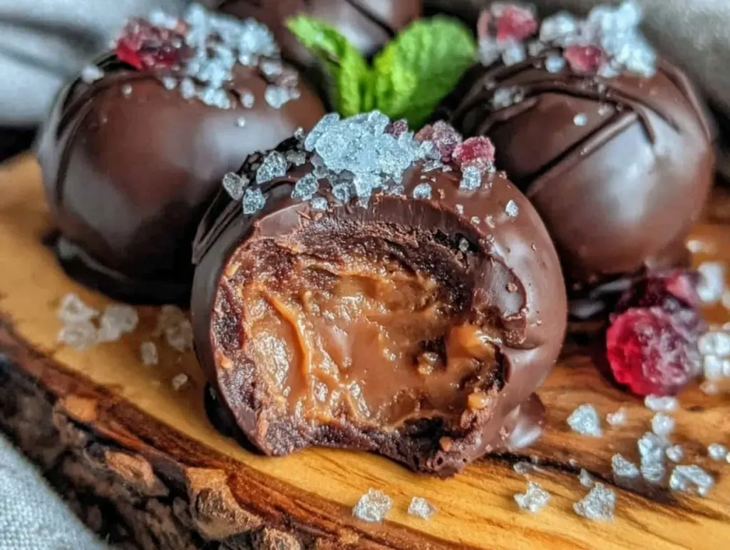 red wine chocolate truffles - featured image