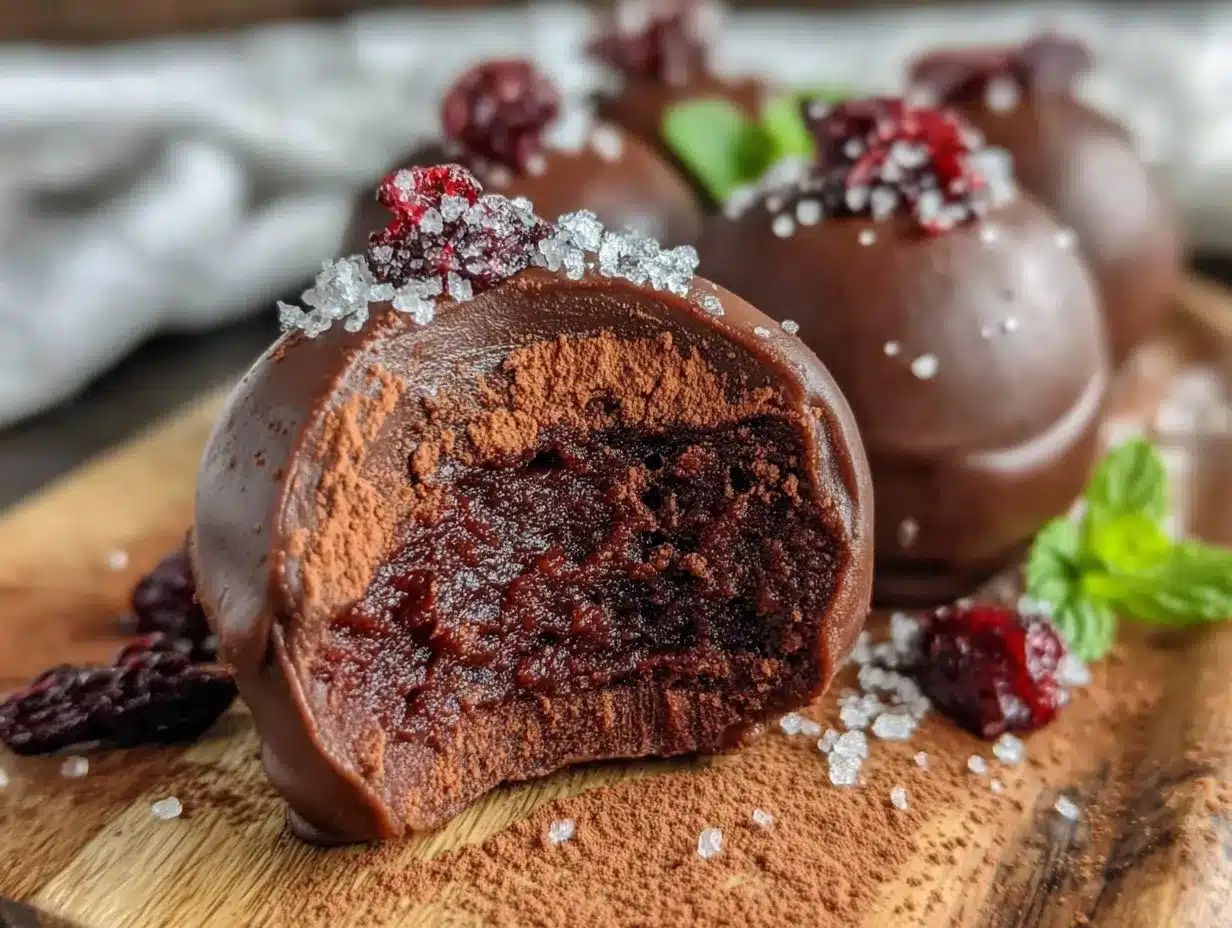 red wine chocolate truffles preparation steps