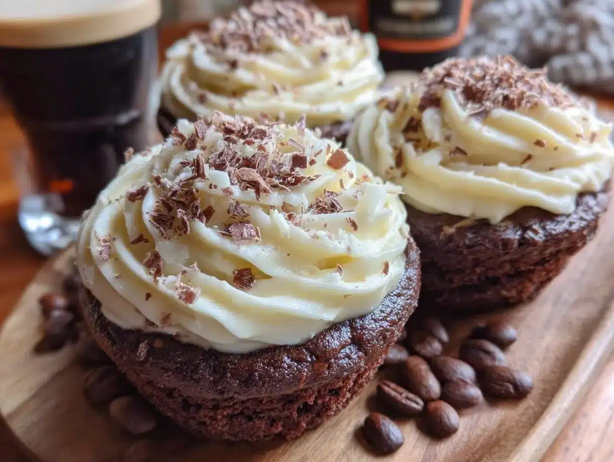 Rich Fudgy Guinness Chocolate Cupcakes preparation steps