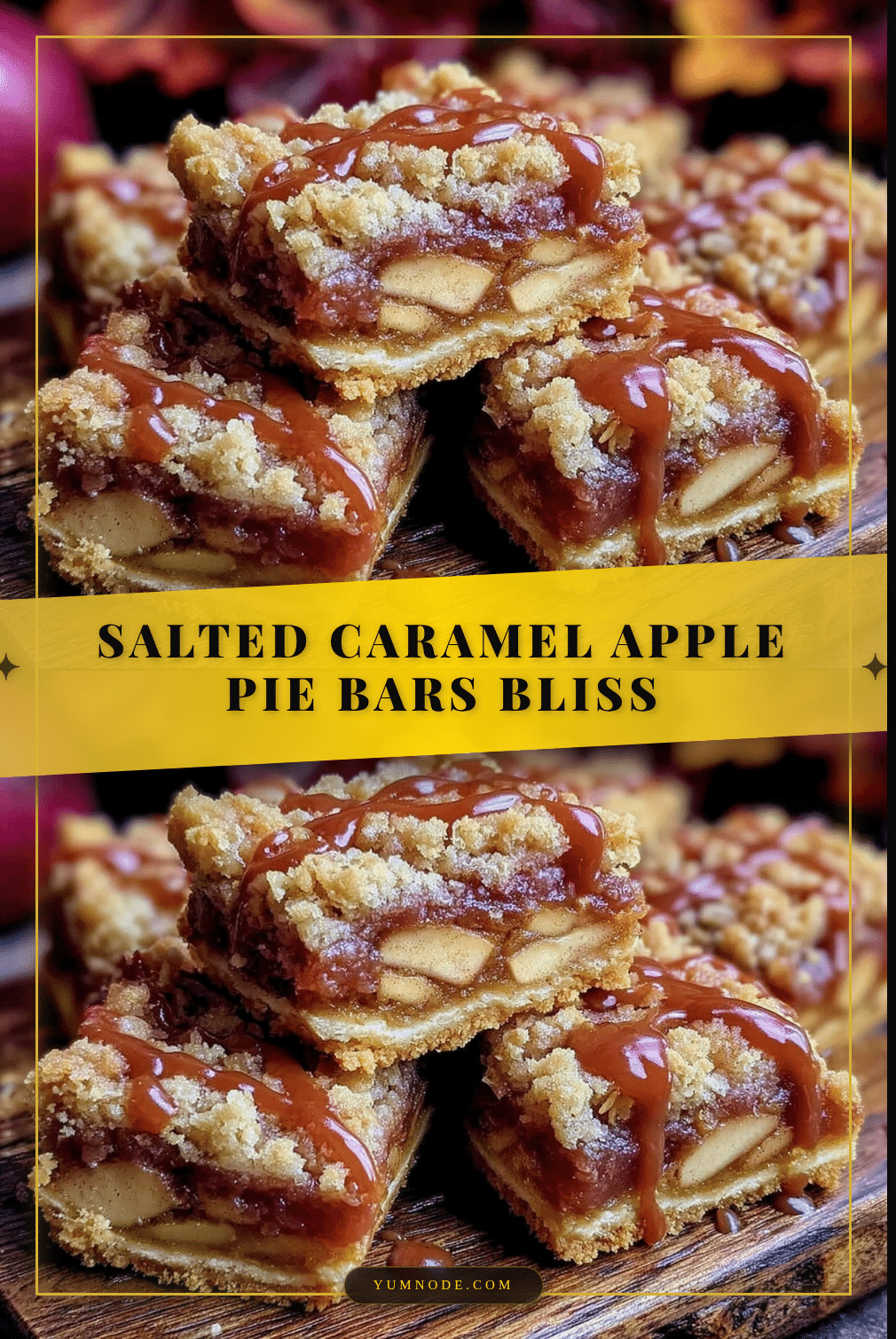 salted caramel apple pie bars recipe