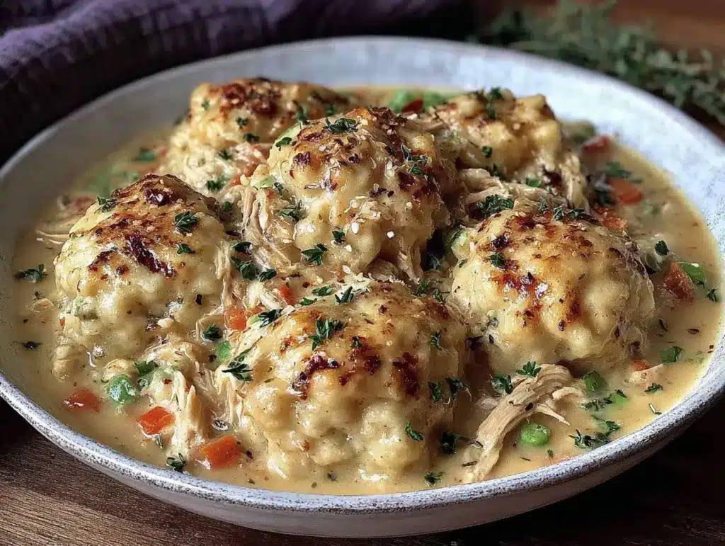 slow cooker chicken and dumplings - featured image