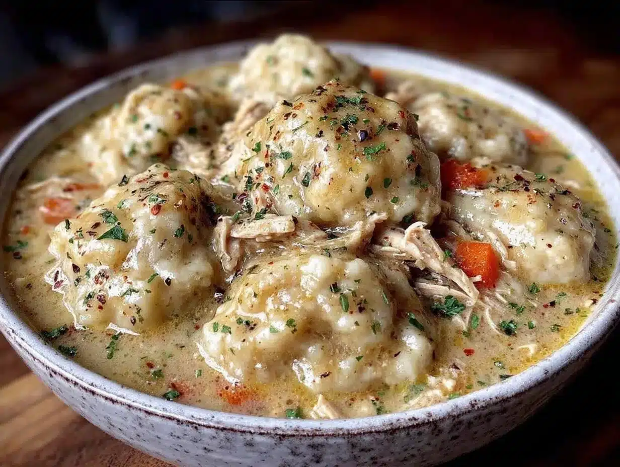 slow cooker chicken and dumplings recipe preparation steps