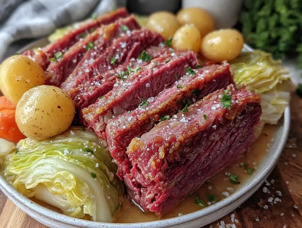 slow cooker corned beef and cabbage preparation steps