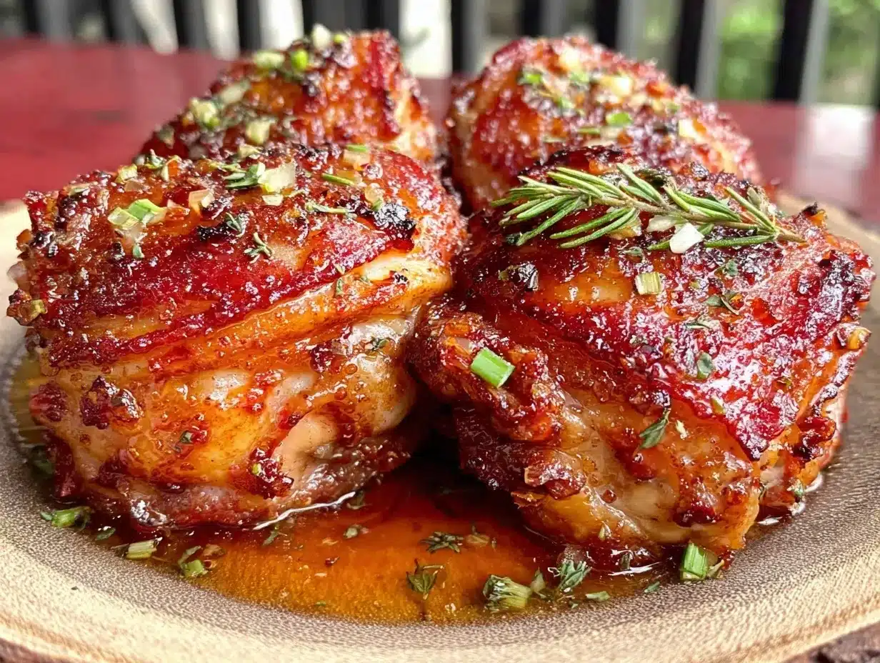 slow cooker honey garlic chicken thighs preparation steps
