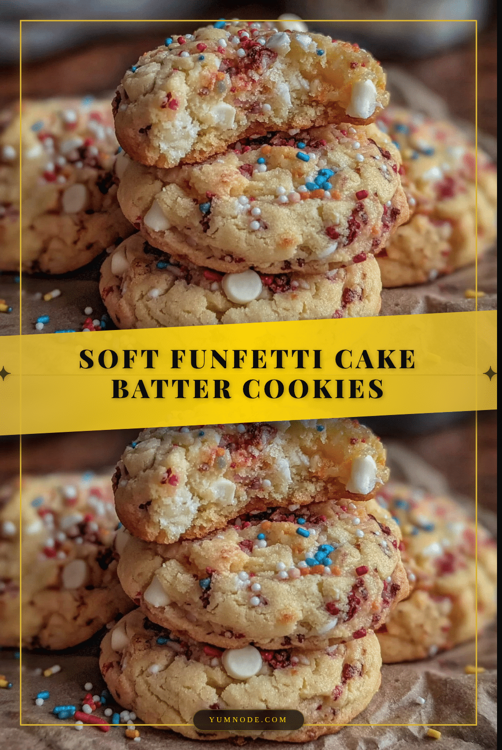 soft funfetti cake batter cookies recipe