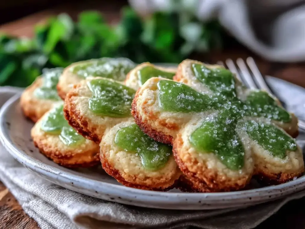 soft shamrock sugar cookies - featured image