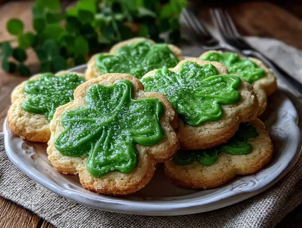 soft shamrock sugar cookies preparation steps