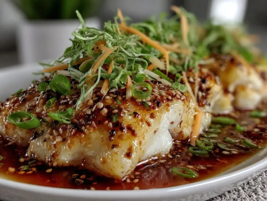 steamed whole fish with ginger and scallions - featured image