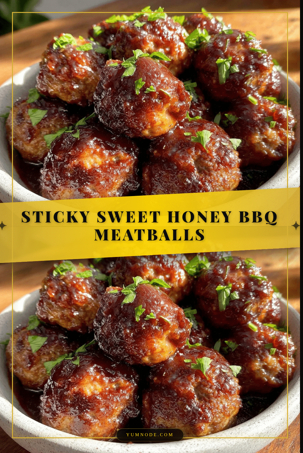 sticky sweet honey bbq crockpot meatballs recipe