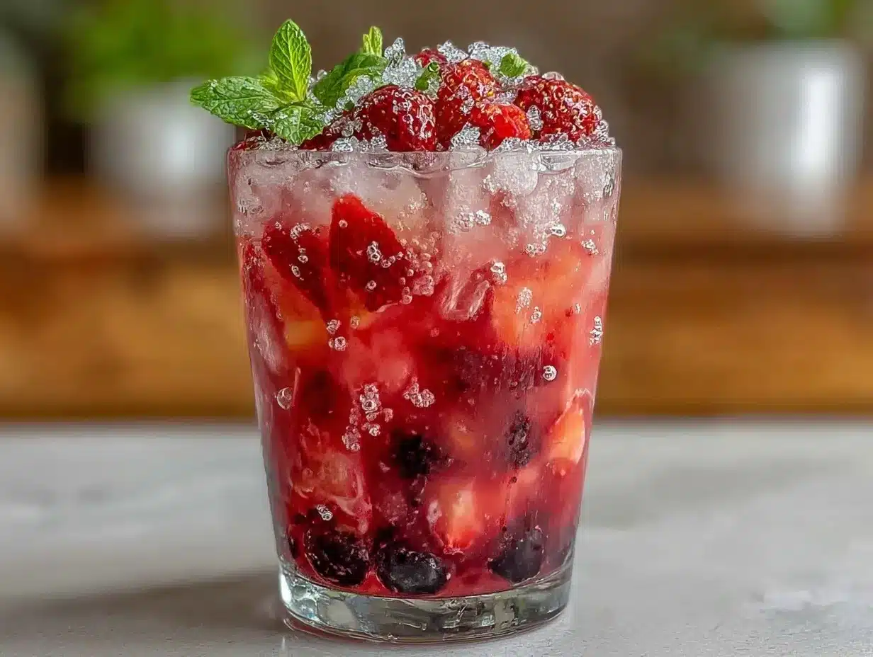 Strawberry Açaí Refresher preparation steps