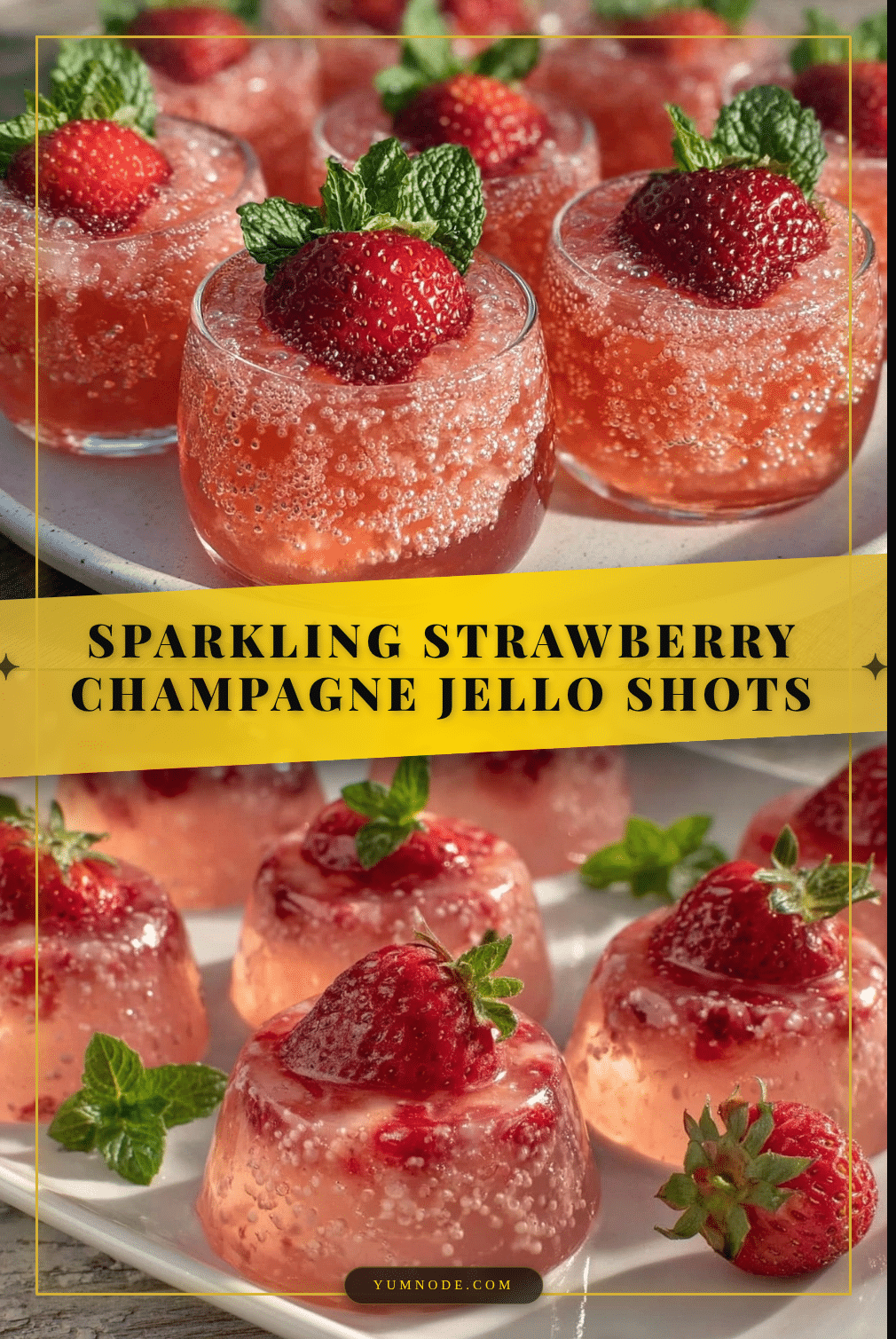 strawberry champagne jello shots recipe