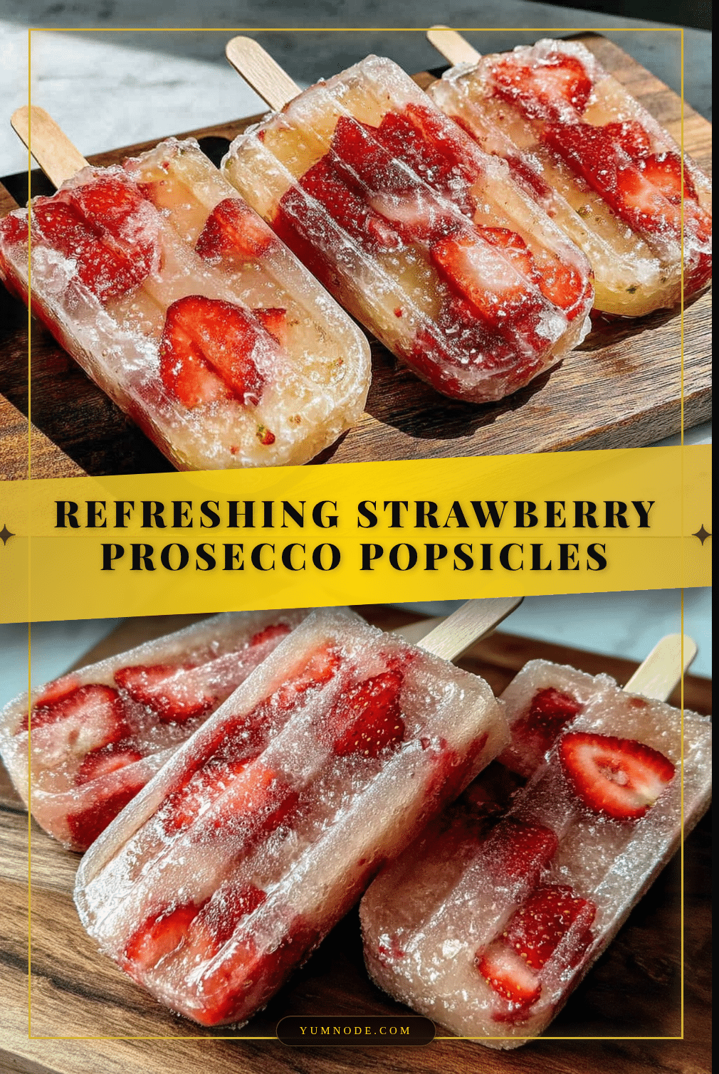 strawberry prosecco popsicles recipe