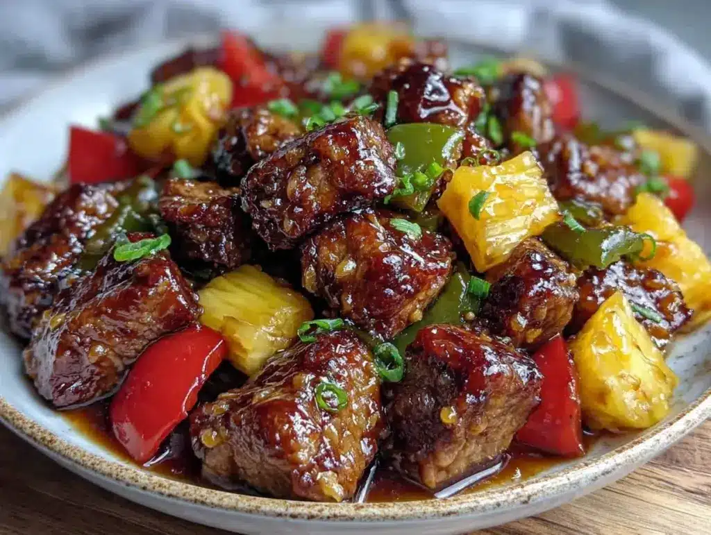 sweet and sour pork tenderloin - featured image