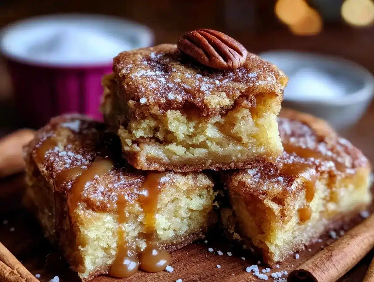 tender snickerdoodle blondies preparation steps
