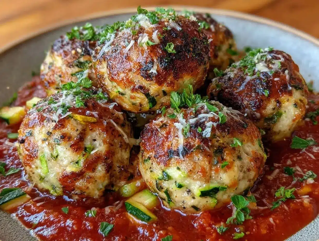 turkey zucchini meatballs preparation steps