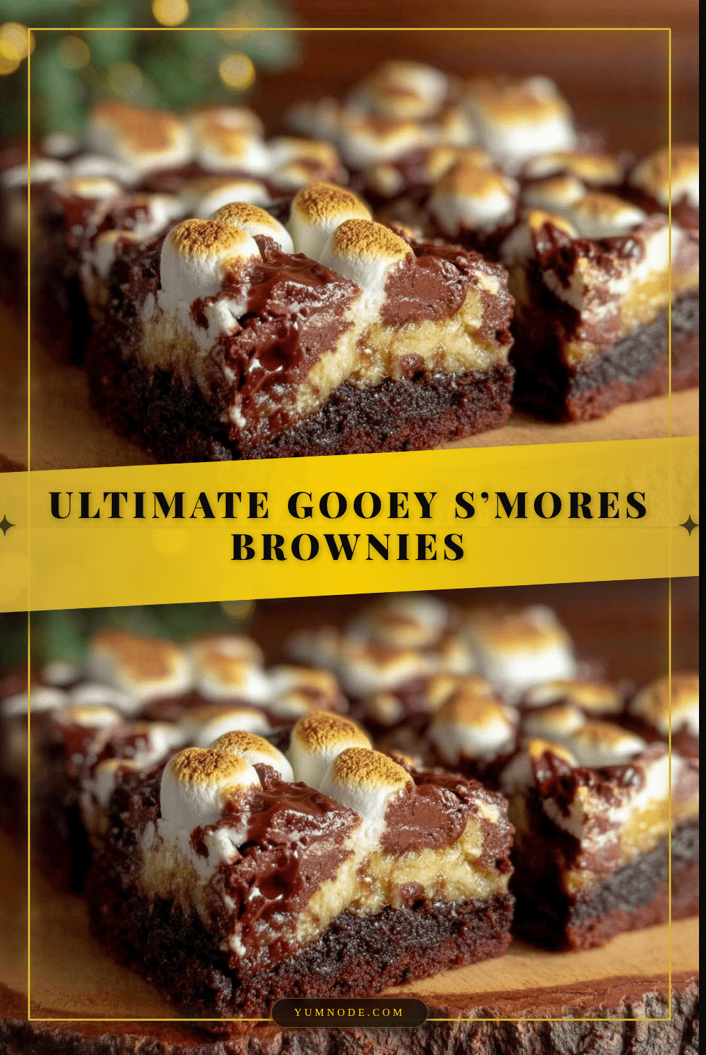 Ultimate Gooey S’mores Brownies recipe