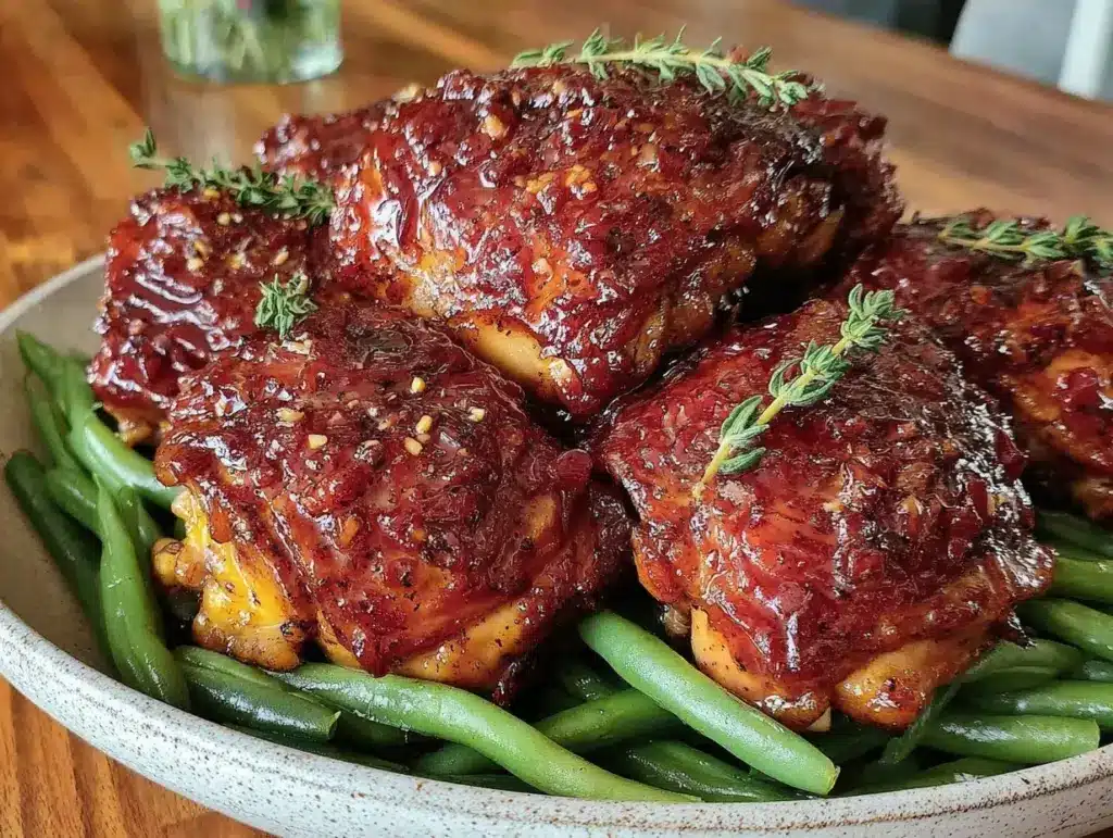 balsamic glazed chicken thighs - featured image