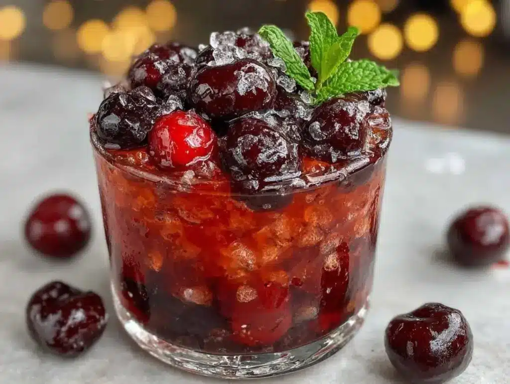 black cherry bourbon smash - featured image
