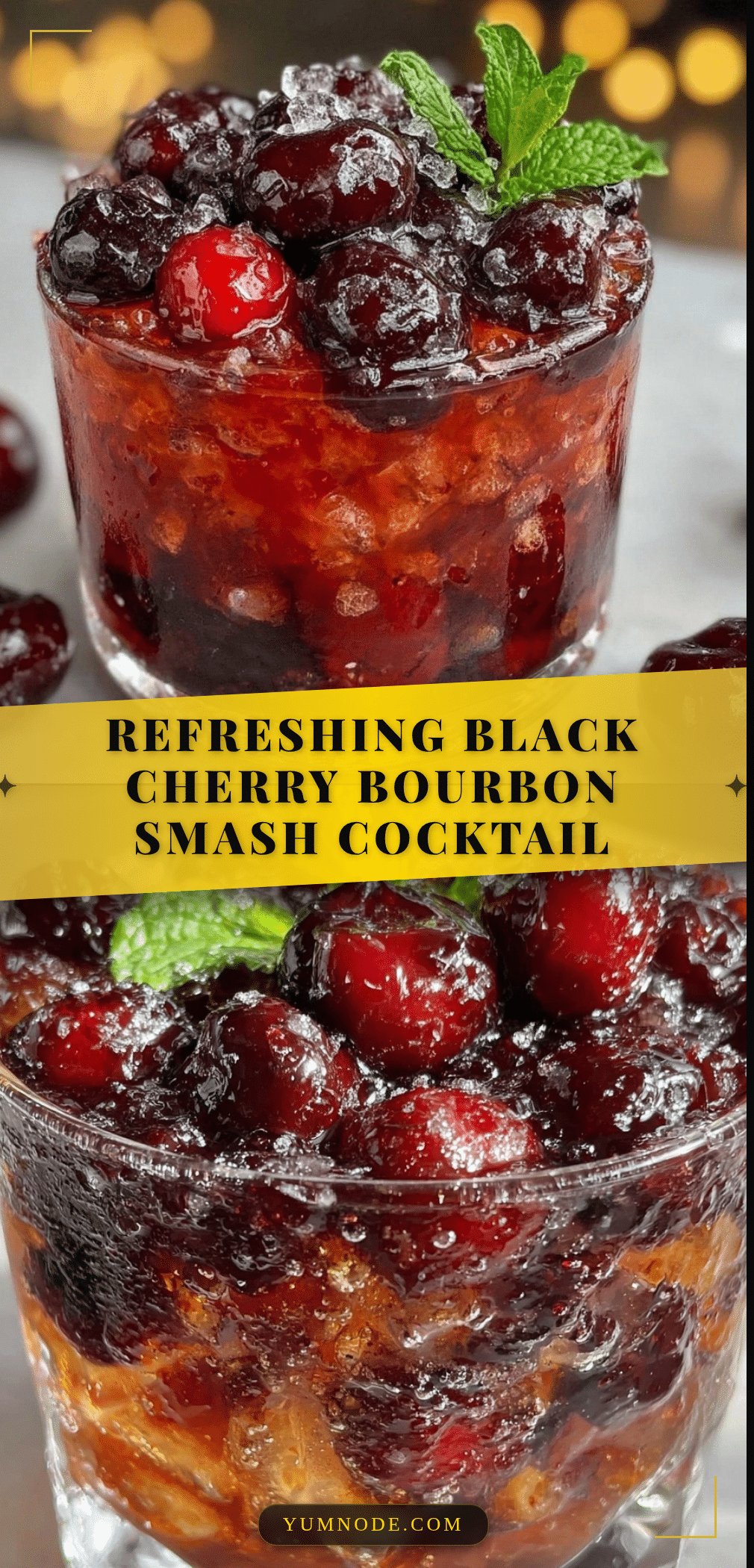black cherry bourbon smash recipe