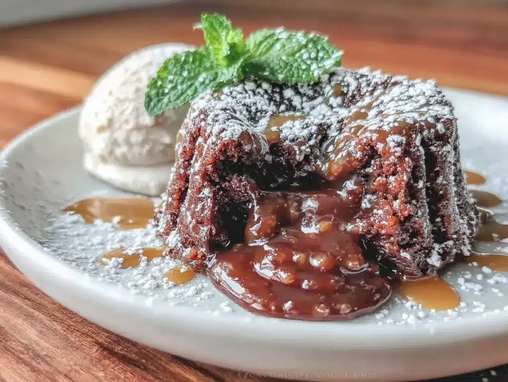 brown butter baileys irish chocolate lava cake - featured image