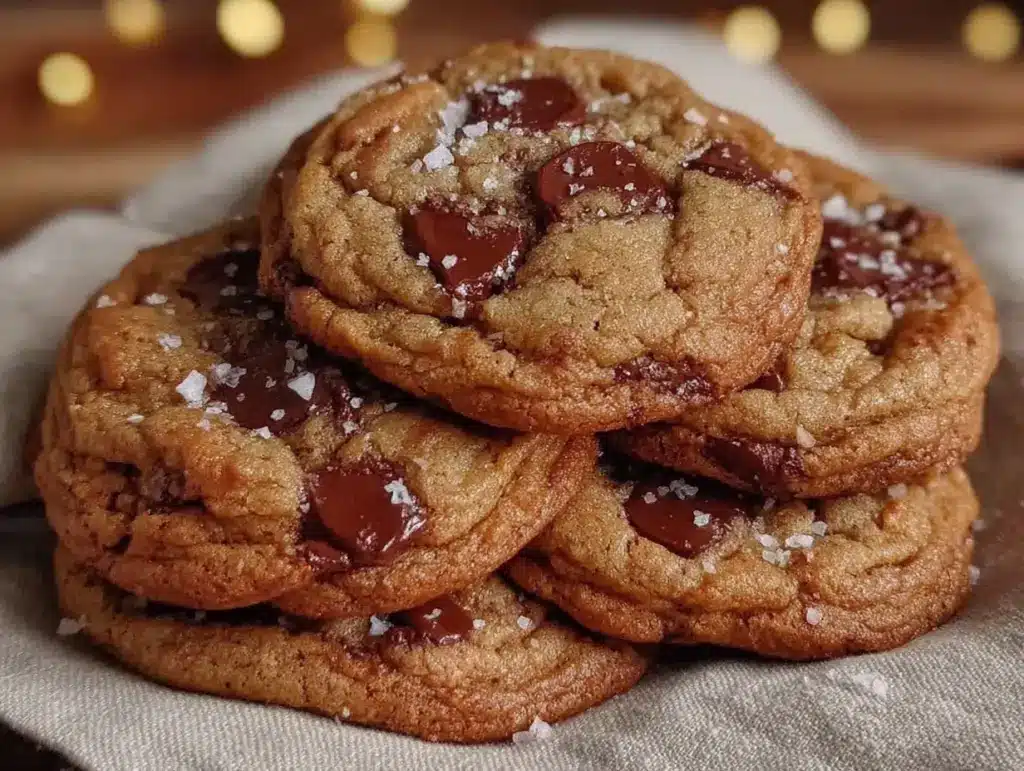 brown butter chocolate chip cookies - featured image