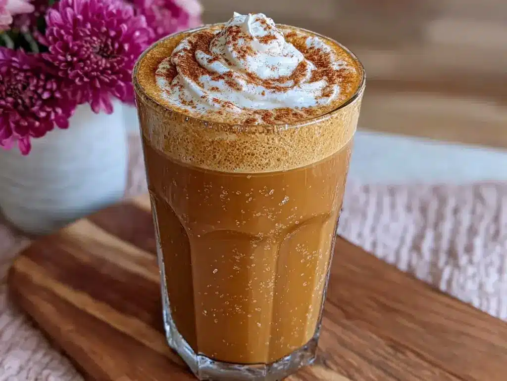 brown sugar cinnamon oat milk latte - featured image