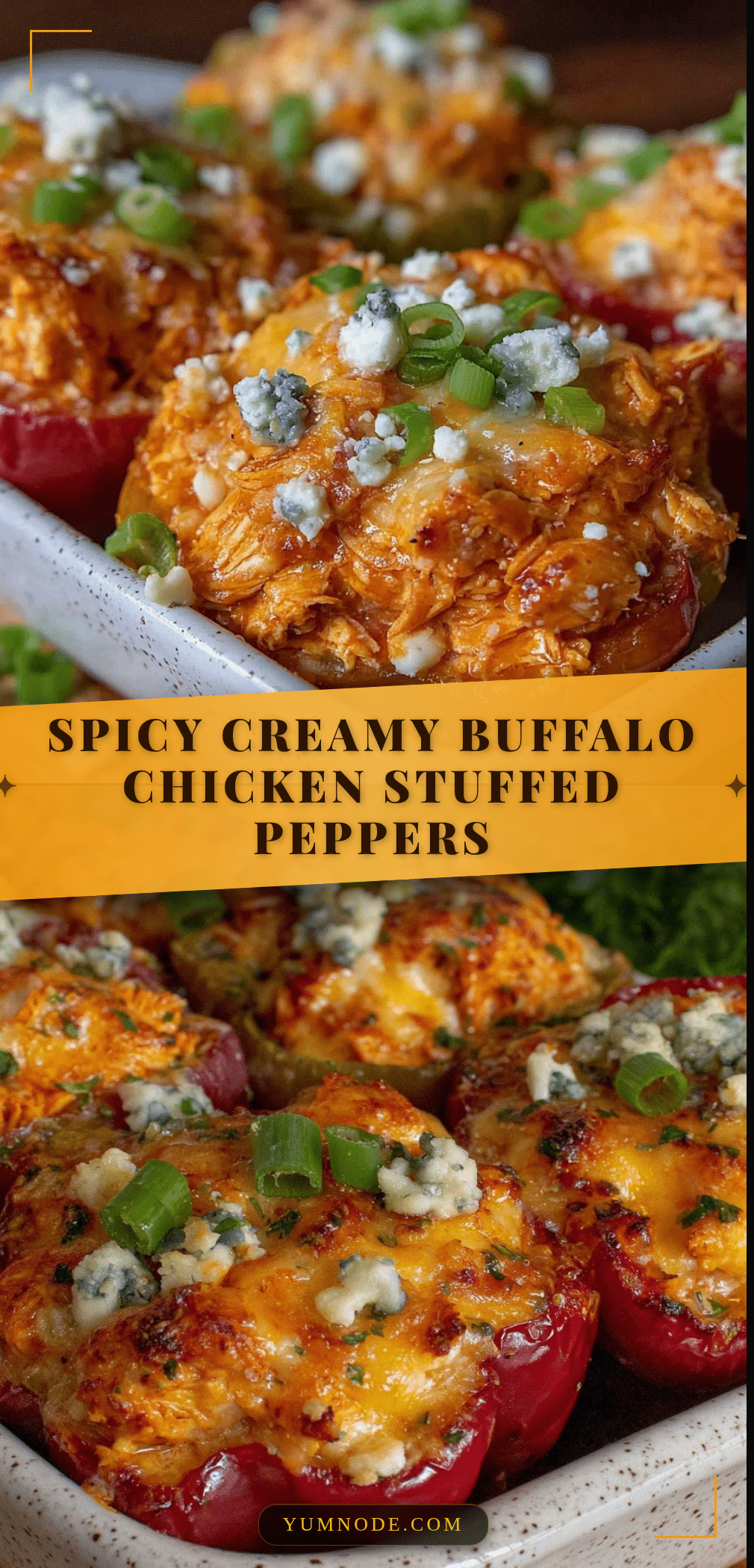 buffalo chicken stuffed peppers recipe