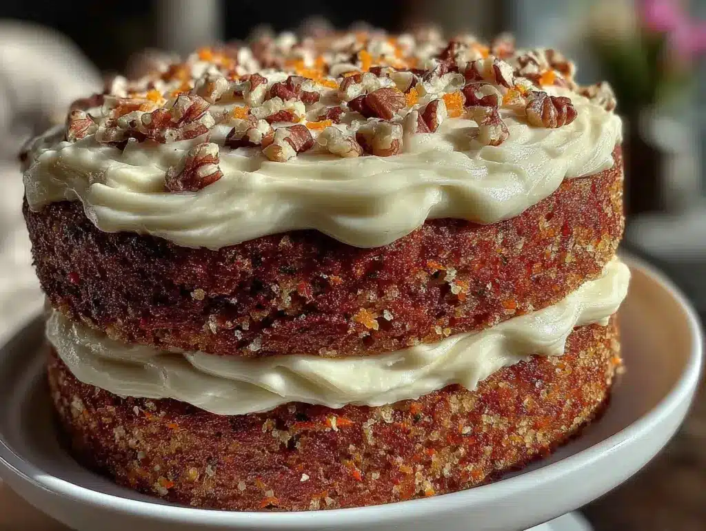 carrot cake layer cake - featured image